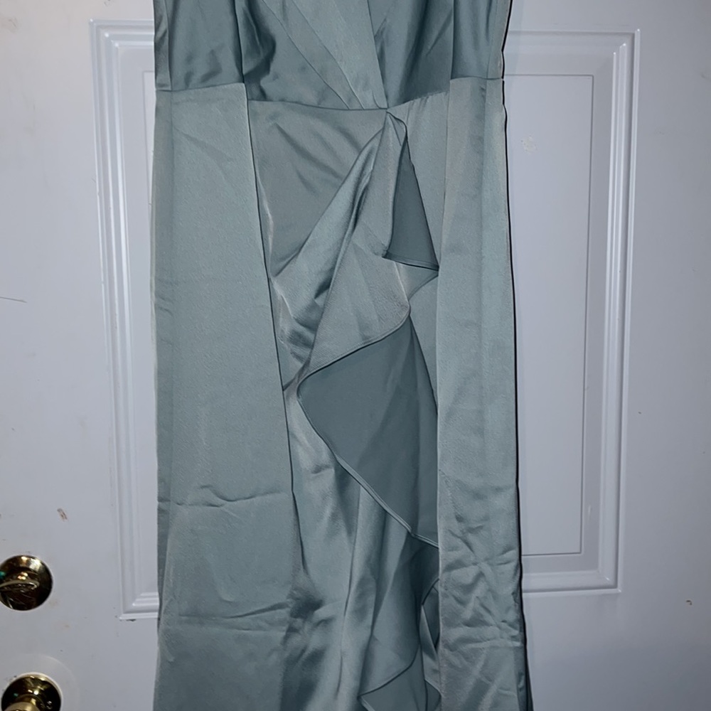 City Chic Soft Blue Ruffle Maxi Dress - Picture 6 of 14